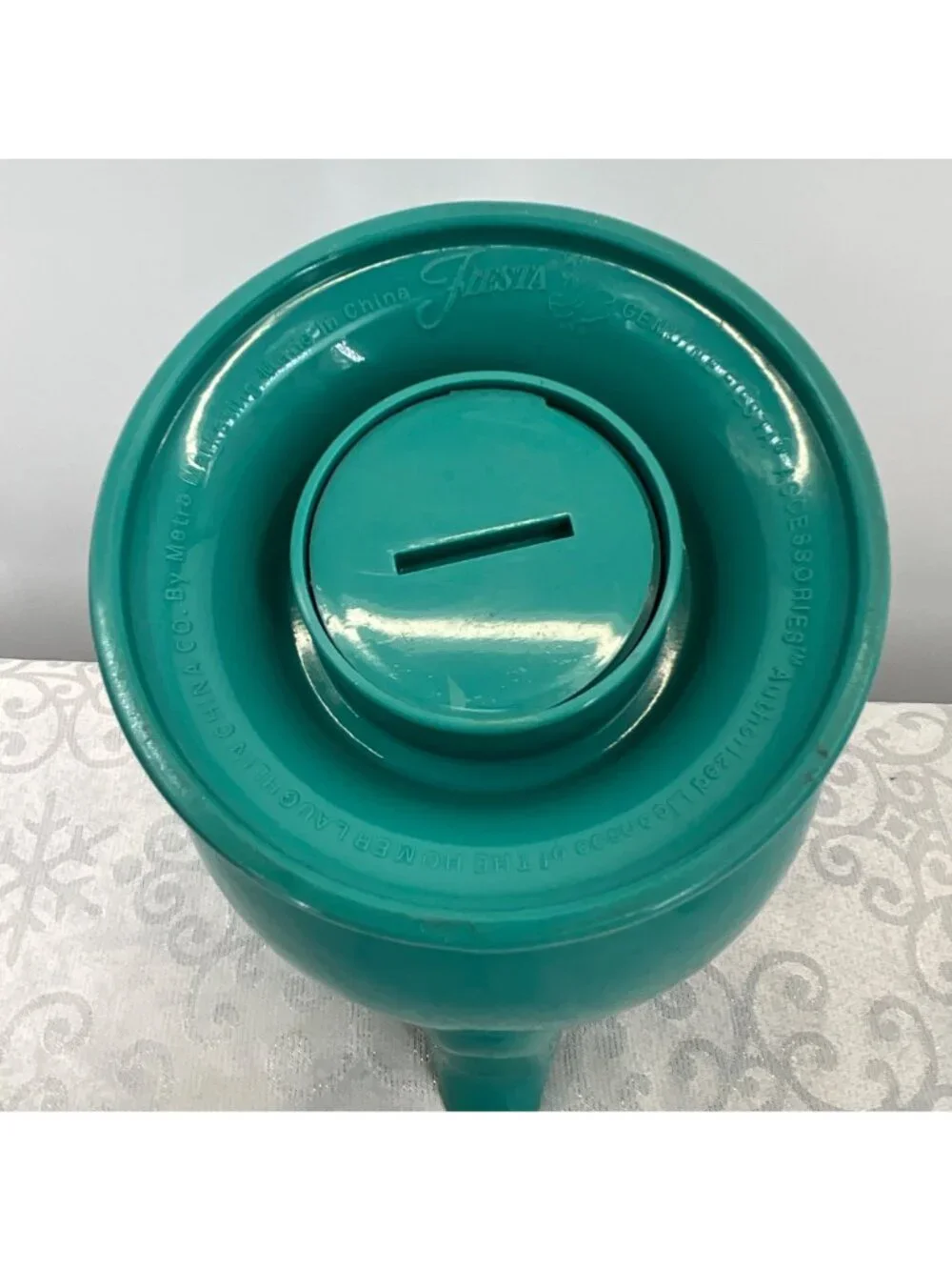 Fiesta‎ Teal/Aqua Thermal Insulated Plastic Teapot Stainless Interior